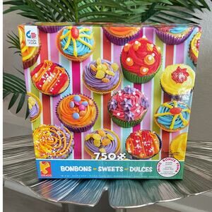 Ceaco BonBons Sweets Dulces Series 1 Multicolor Cupcake Jigsaw Puzzle